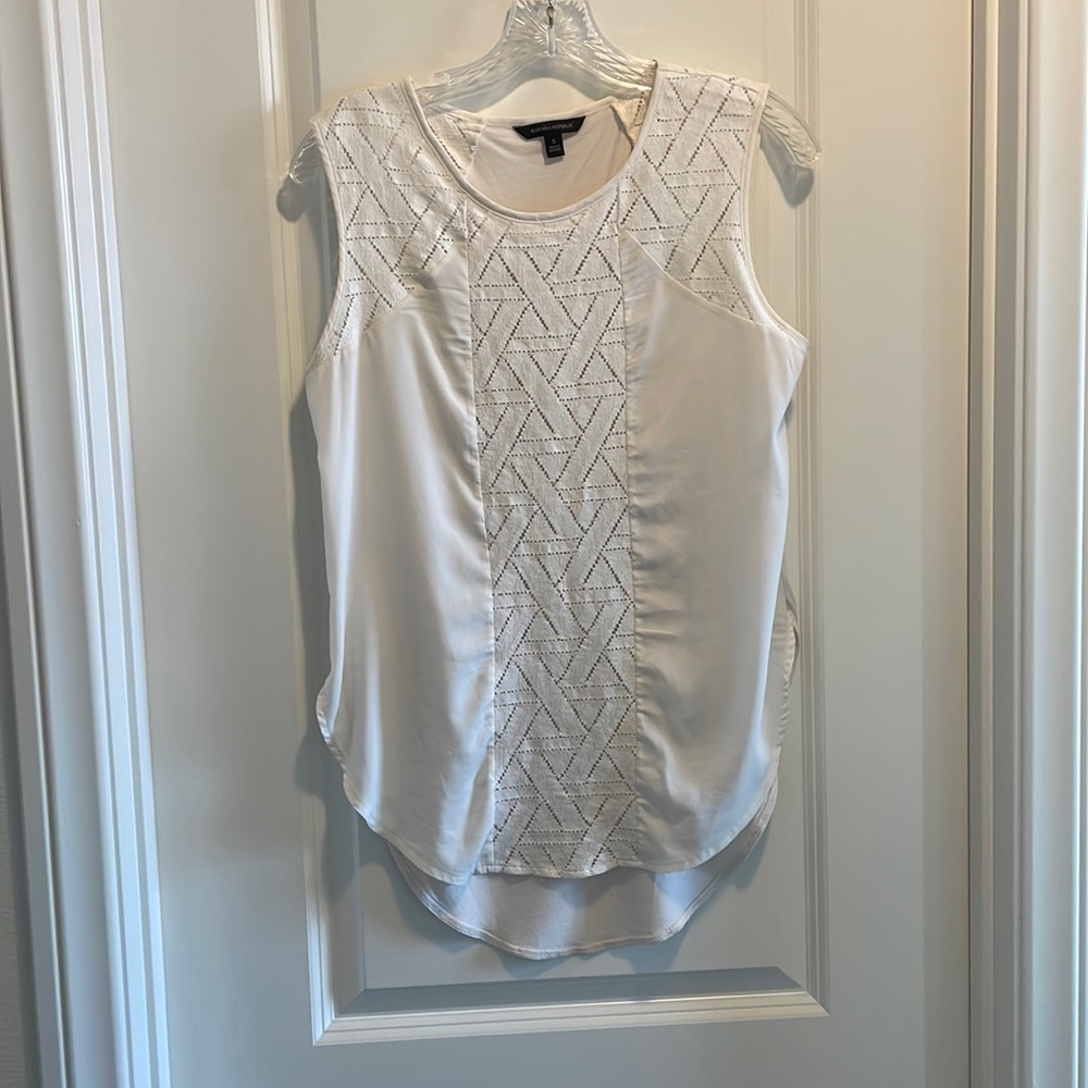 Banana Republic ivory tank top size S